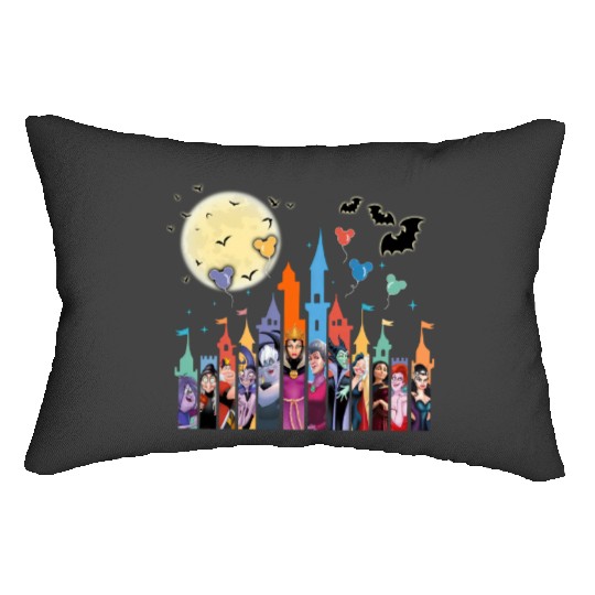 Disney Villains Lumbar Pillows, Maleficent Evil Queen Lumbar Pillows, Disney Castle Balloon Lumbar Pillows