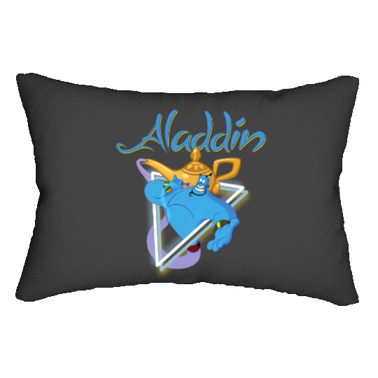 Disney Aladdin Genie 90s Style Portrait Lumbar Pillows
