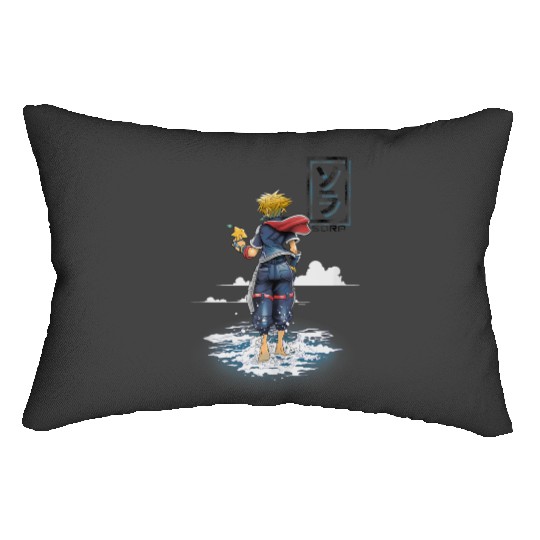 Disney Kingdom Hearts Sora Walking On Water Big Chest Poster Lumbar Pillows