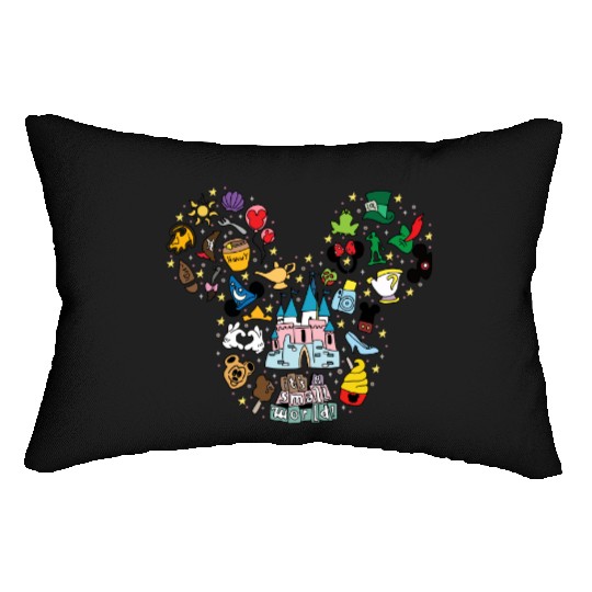 It's A Small World Lumbar Pillows, Disney World Lumbar Pillows