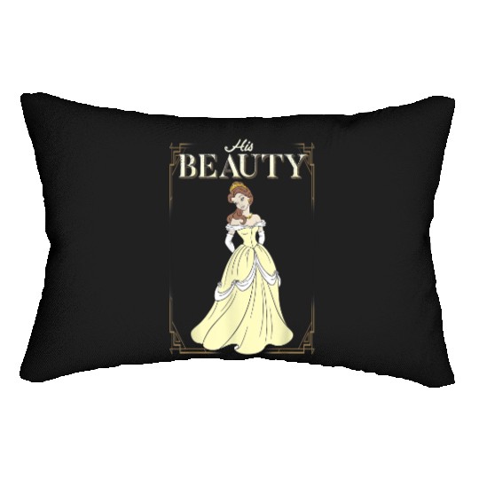 Disney Beauty & The Beast Belle His Beauty Graph Lumbar Pillows