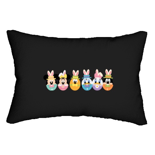 Disney Easter Egg Lumbar Pillows, Disney Easter Day, Disney Characters Happy Easter Lumbar Pillows
