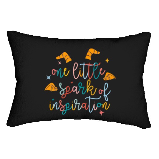 Figment Dragon One Little Spark Lumbar Pillows, Funny Disney Lumbar Pillows
