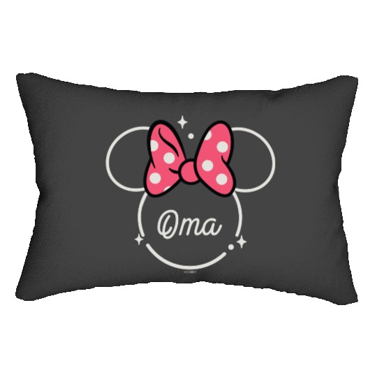 Disney Minnie Mouse Oma Grandma Head Icon Magic Mothers Day Lumbar Pillows