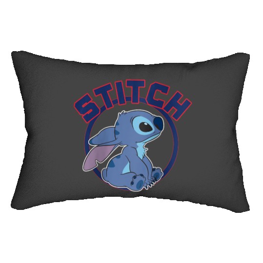 Disney Lilo Stitch Cute Stitch Profile Big Chest Circle V2 Lumbar Pillows