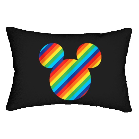 Disney Mickey Mouse Rainbow Icon Lumbar Pillows