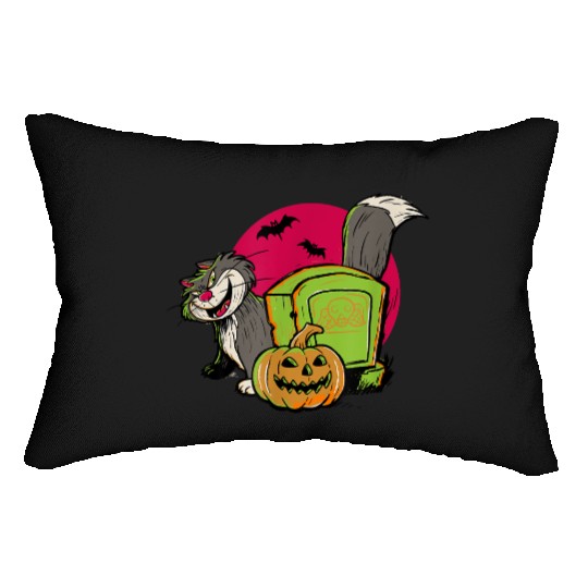 Disney 100 cinderellas Halloween Lucifer The Cat Graveyard Lumbar Pillows