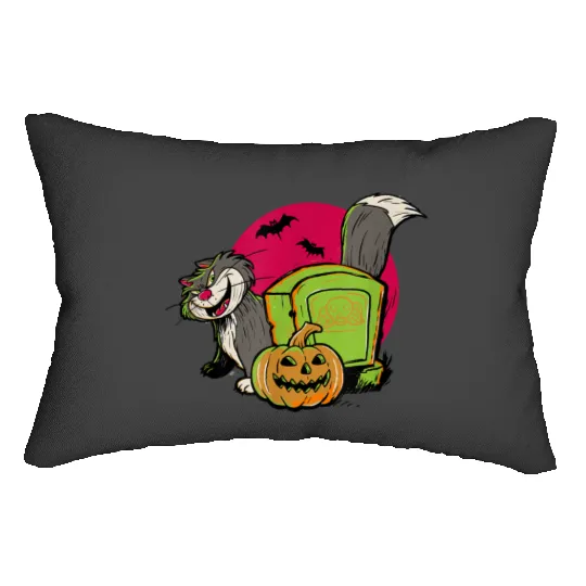 Disney 100 cinderellas Halloween Lucifer The Cat Graveyard Lumbar Pillows