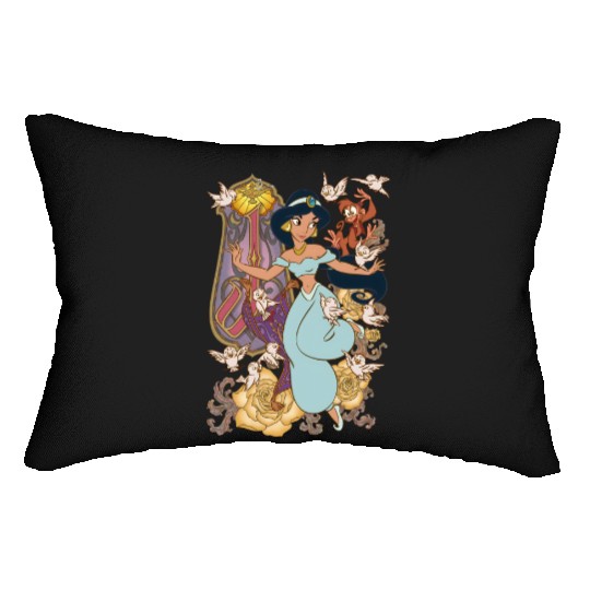 Princess Jasmine Aladdin  Color Lumbar Pillows, Disney Lumbar Pillows