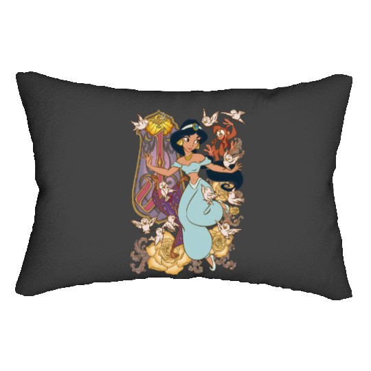 Princess Jasmine Aladdin  Color Lumbar Pillows, Disney Lumbar Pillows