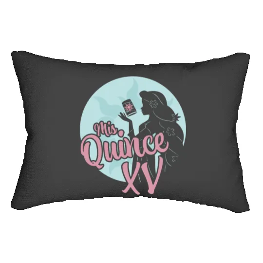 Disneys Tangled Birthday Mis Quince Rapunzel Spanish Portrait Lumbar Pillows