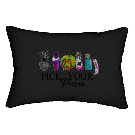 Pick Your Poison Lumbar Pillows, Disney Villain Lumbar Pillows