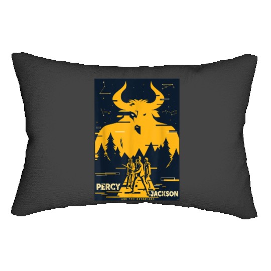 Disneys Percy Jackson Three Heroes Against The Minotaur  Gifts Lumbar Pillows