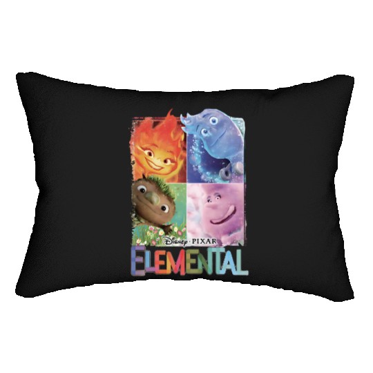 Elemental 2023 Disney Lumbar Pillows, Disney Pixar Elemental Lumbar Pillows