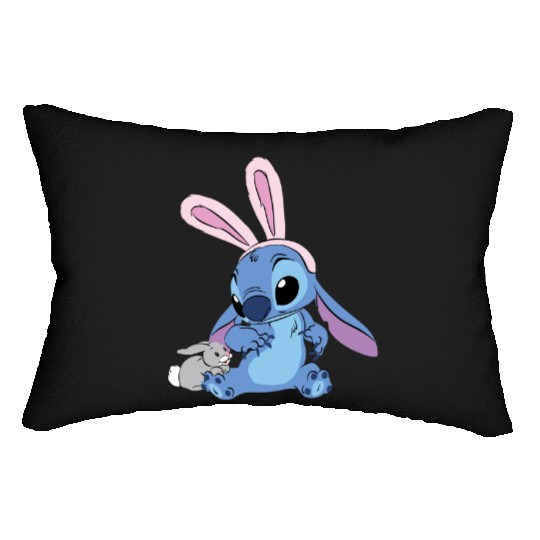 Disney Stitch Easter Bunny Easter Lumbar Pillows