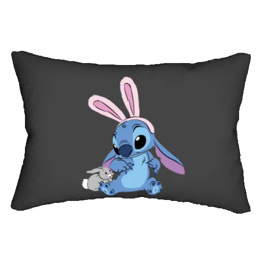 Disney Stitch Easter Bunny Easter Lumbar Pillows