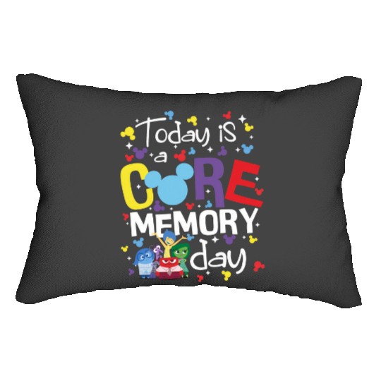 Inside Out Lumbar Pillows, Today Is Core Memory Day Lumbar Pillows, Joy Lumbar Pillows, Disney Lumbar Pillows