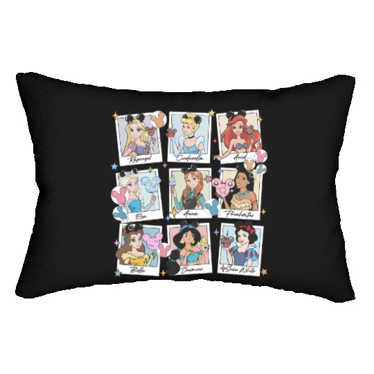 Disney Princess  Lumbar Pillows, Team Princess Lumbar Pillows, Disney Polaroid Lumbar Pillows