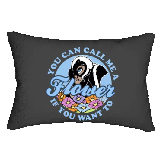 You Can Call Me A Flower If You Want To Flower Bambi Lumbar Pillows, Bambi Flower Lumbar Pillows, Bambi Flower Disney Lumbar Pillows