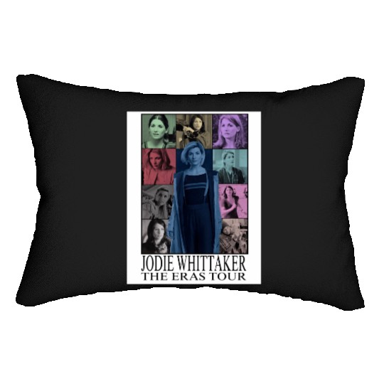 Jodie Whittaker Eras Tour With Text Lumbar Pillows