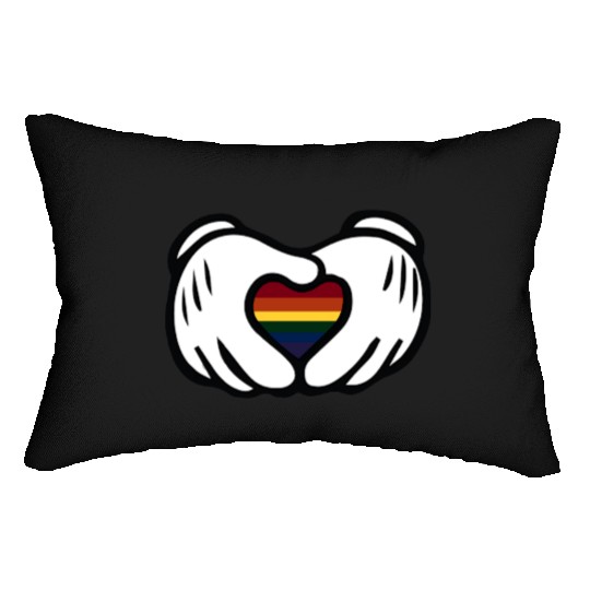 Mickey Pride Hands Disney World Lumbar Pillows