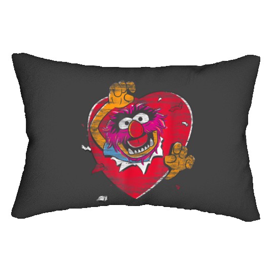 disneys The Muppets Valentine's Day Animal Big Heart Poster  gifts Lumbar Pillows