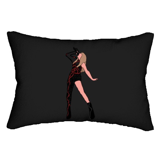 Swift reputation outfit eras tour Lumbar Pillows