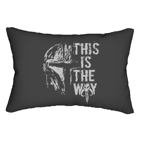 This Is The Way Lumbar Pillows, Mandalorian Lumbar Pillows, Disney Lumbar Pillows