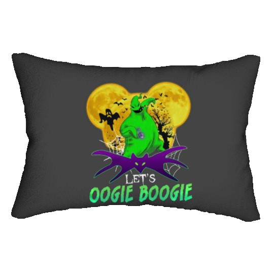 Let's Oogie Boogie Mickey Ear Halloween party Disneyland Oogie Boogie Bash Halloween Lumbar Pillows, Disney trip family Lumbar Pillows, Disneyland Lumbar Pillows