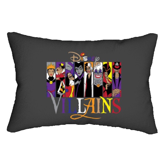 Disney Villains Lumbar Pillows, Maleficent Evil Queen Lumbar Pillows, Disney Villains Castle Lumbar Pillows