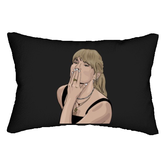 Taylorr Swift Travis Kelce ii Lumbar Pillows