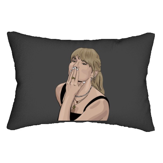 Taylorr Swift Travis Kelce ii Lumbar Pillows
