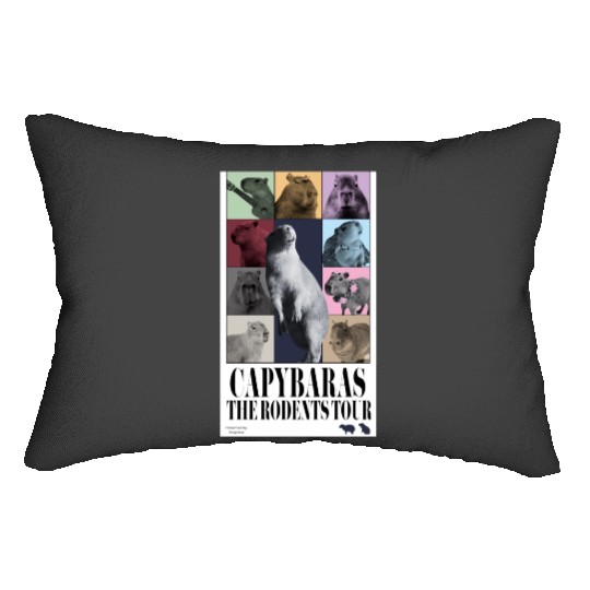 Capybaras Taylore Swifts Eras Tour Lumbar Pillows