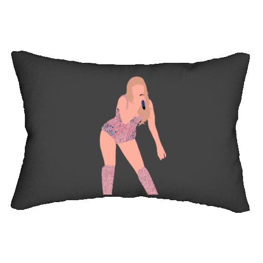 Discover Taylossr Sswift Eras Tour green dress folklore evermore Lumbar Pillows