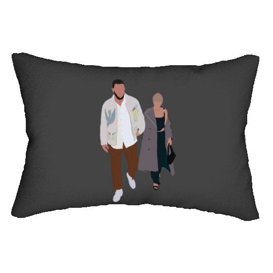 taylorr Swift as Jesus, Travis Kelce taylorr Swift Lumbar Pillows