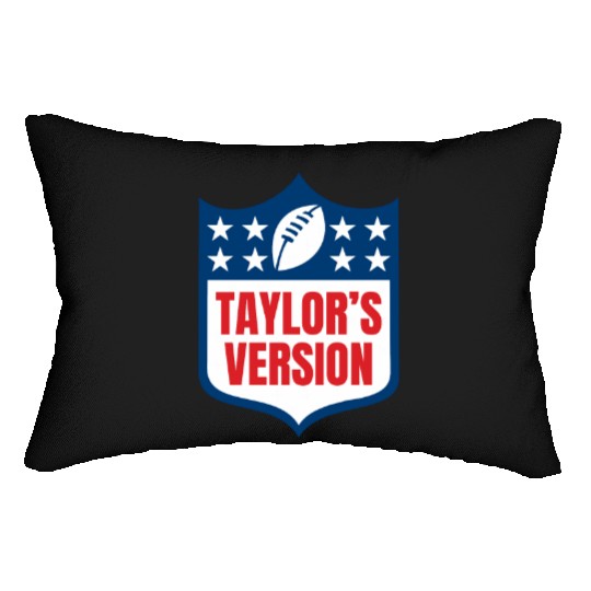 taylorr_S VERSION taylorr Swift + Travis Kelce Football Era Lumbar Pillows