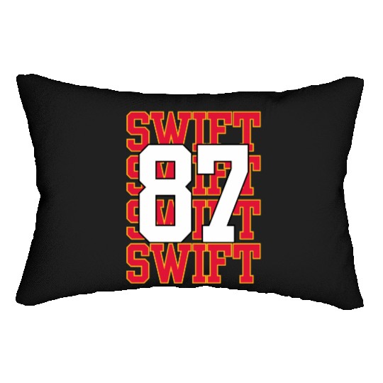 taylorr Swift and Travis Kelce (1) Lumbar Pillows
