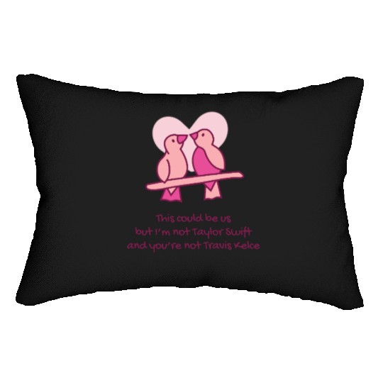 taylorr Swift Travis Kelce Tayvis Lovebirds Lumbar Pillows