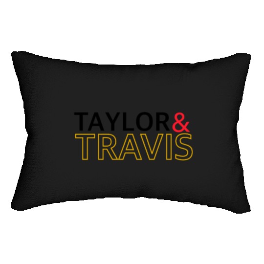 taylorr swift and Travis kelce (3) Lumbar Pillows