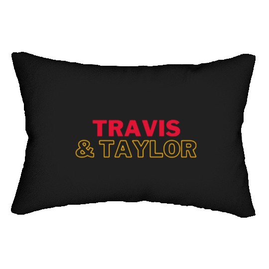 Travis Kelce &amp_ taylorr Swift Lumbar Pillows