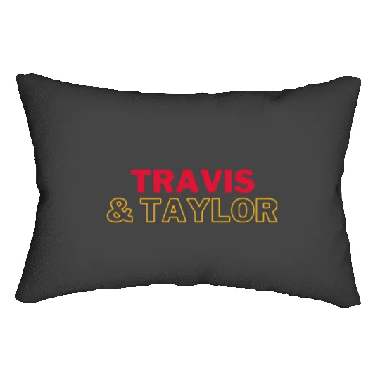Travis Kelce &amp_ taylorr Swift Lumbar Pillows