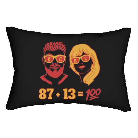 Travis Kelce And taylorr Swift Lumbar Pillows