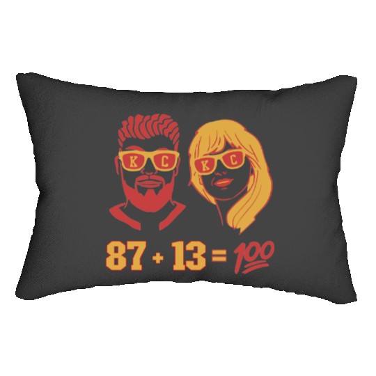 Travis Kelce And taylorr Swift Lumbar Pillows