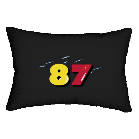 Travis Kelce 87 taylorr Swift Lumbar Pillows