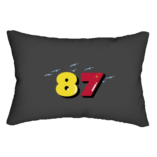 Travis Kelce 87 taylorr Swift Lumbar Pillows