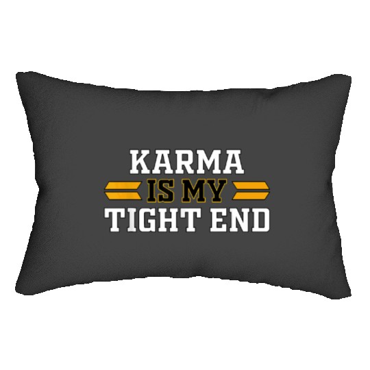 Karma is My Tight End Shirt, Karma Is My Tight End Vintage Unisex Shirt, Taylorr Swift Travis Kelce S Lumbar Pillows
