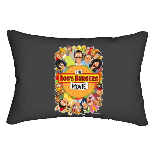 the bobs burgers movie poster Lumbar Pillows