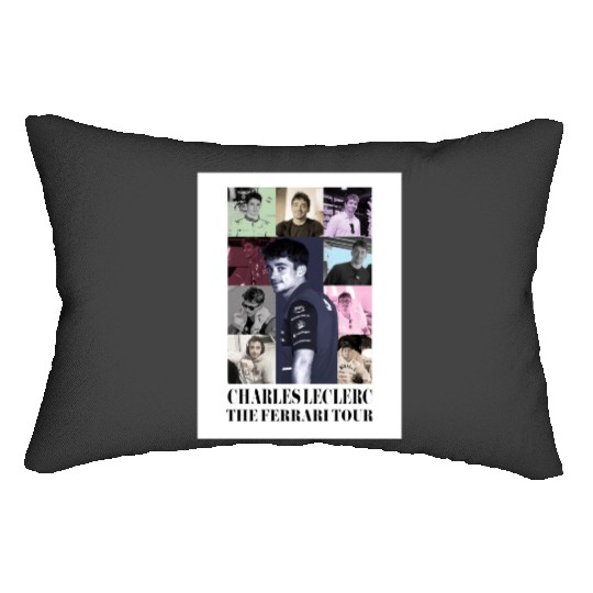 Charles leclerc eras tour Lumbar Pillows