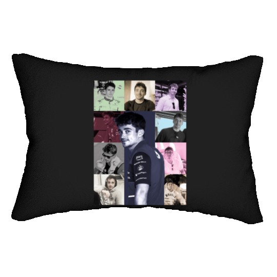 Charles leclerc eras tour Lumbar Pillows