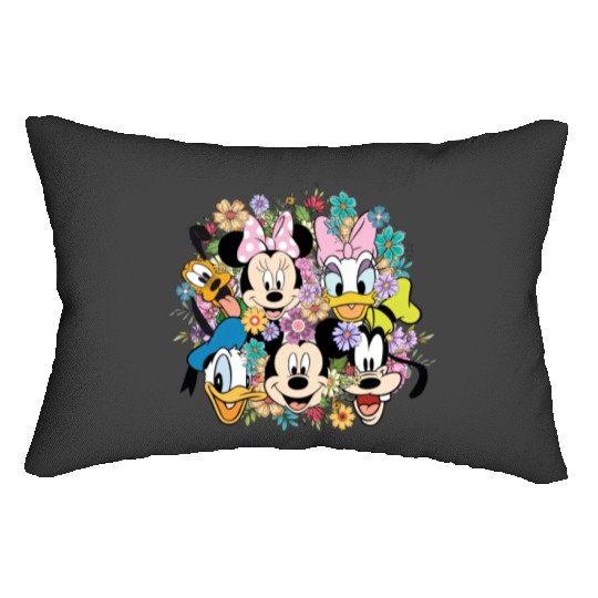 Disney Epcot Flower And Garden Festival Shirt, Floral Mickey And Friends Shirt Lumbar Pillows